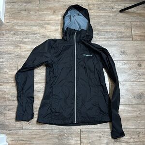 Columbia Hooded Windbreaker Zip Up Size Small